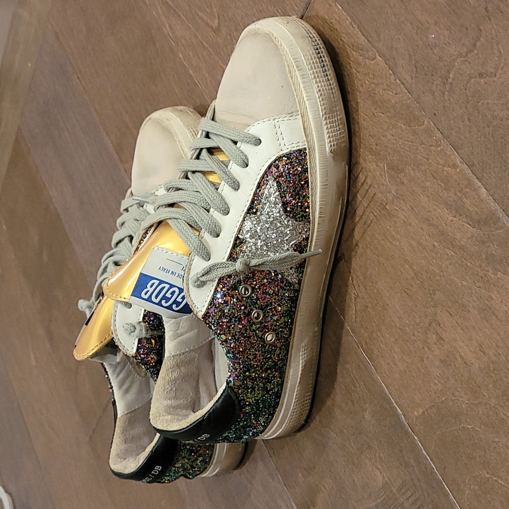 Golden goose glitter sneakers